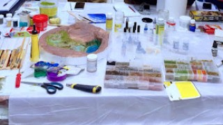 Curso sobre elaboración de agua en maquetas y dioramas, 1ª clase...