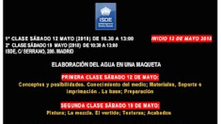 Curso sobre como hacer agua en nuestras maquetas y dioramas